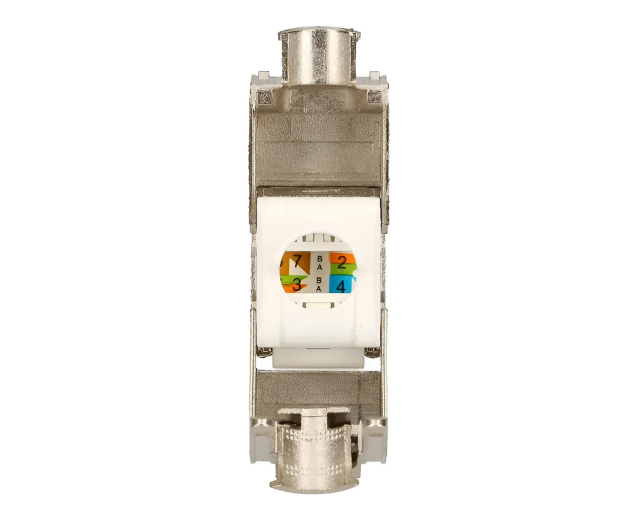 ExtraLink  Moduł keystone port RJ45 STP 6a (srebrna) - 1323222 - zdjęcie 4
